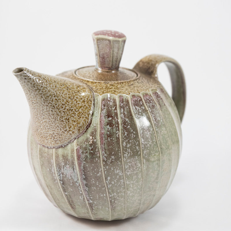 Handmade Ceramic Teapot Set - Moss Glaze - InFerment